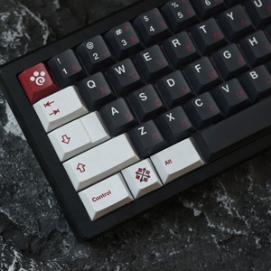 PBT Kiraz Profili Tuş Başlıkları Cat Keys Stygian Zinogre Oyunlar için Tuş Başlıkları 64/<span class=keywords><strong>gk61</strong></span>/68/75/84/87/96/980/104/108 Mekanik Klavye - Product Image 4