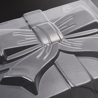 En gros personnalisé Rectangle qualité alimentaire moule pour animaux de compagnie avec arc conception arc forme gâteau cuisson moule chocolat plastique Blister moule