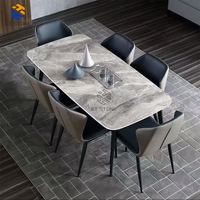 Table en pierre KT STONE populaire pour la maison, ambiance simple, entretien facile, bureau pour un aménagement moderne, salle à manger d'hôtel, marbre