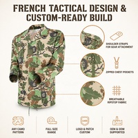 Uniforme de camouflage KMS, vente en gros OEM, best-seller, tissu de qualité supérieure, résistant à l'usure, entraînement, randonnée, uniforme français