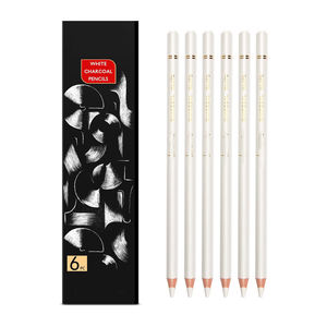 Schizzo bianco matita a carboncino professionale evidenziazione bianco matite in legno a carboncino <span class=keywords><strong>per</strong></span> schizzi di <span class=keywords><strong>disegno</strong></span> dell'artista - Product Image 6