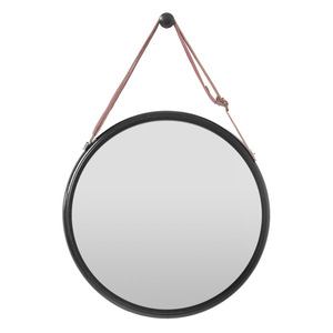 Round Wall <b>Mirror</b> Natural Wood <b>Frame</b> 30cm Hanging <b>Mirror</b> For <b>Bathroom</b> Entryway Makeup Use - Product Image 4