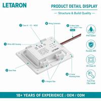 Solution d'éclairage de salle de bain étanche IP44 avec capteur IR à détection de mouvement, DC12/24V, dégivreur et gradation progressive pour interrupteur de miroir LED