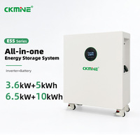 CKMINE Onduleur Solaire Tout-en-un avec Stockage d'Énergie 3.6kW 5kWh 25.6V Batterie Lithium LiFePO4 Hybride Hors Réseau pour Maison et Usine