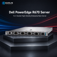 Serveur Dell PowerEdge R670 1U personnalisé sur mesure, double processeur Intel Xeon 6, RAM DDR5, SSD NVMe, double alimentation 1500W