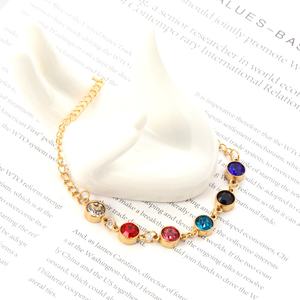 Trendy 18k Gold <b>Bangle</b> With Zircon Gemstone Jewelry <b>Stainless</b> <b>Steel</b> Women <b>Bangles</b> Bracelets - Product Image 6