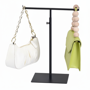 ขาตั้งโชว์กระเป๋าสตางค์และกระเป๋าถือรูปตัว T แบบปรับได้ ยี่ห้อ AURORA พร้อมที่เก็บสร้อยคอ สีตามสั่ง จัดส่งรวดเร็ว - Product Image 1