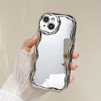 Nouvelle Coque de Téléphone Anti-Chute en TPU Effet Miroir Électroplaqué pour iPhone 17 16 15 14 Pro Max avec Protection Intégrale de l'Objectif de l'Appareil Photo