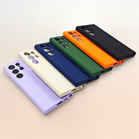 Coque en silicone soyeux de luxe pour Samsung Galaxy S26 Ultra S25 Ultra, protection antichoc douce au toucher pour S24Ultra