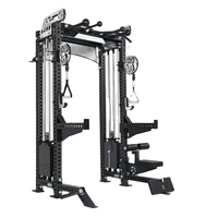 Ensemble de rack de musculation en acier commercial, machine Smith, équipement de musculation robuste pour les centres de remise en forme, exercices pour le dos et le corps entier
