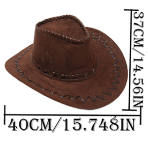 PESENAR, conjunto de accesorios de disfraz de vaquero occidental, sombrero de vaquero, <span class=keywords><strong>pañuelo</strong></span>, <span class=keywords><strong>Pin</strong></span>, Kit de mezclilla, vestido de fiesta de Halloween - Product Image 3