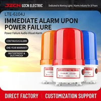 Alarme de panne de courant 110 dB avec signal sonore et lumineux, balise d'avertissement à chargement automatique, en PVC magnétique, pour montage au sol d'équipements industriels