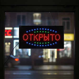 Hanging Shop Window Flashing LED <b>Sign</b> Display Board Characters for Indoor Use Business Promotion Signage - Product Image 1