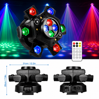 Luces de Escenario de 150W, Cabeza Móvil con Haz de Luz, Luz LED de Cabeza Móvil, 24 Canales DMX512, Activación por Sonido, Función Maestro-Esclavo