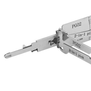 Nueva herramienta de selección de bloqueo PG02 LISHI 2 en 1 <span class=keywords><strong>para</strong></span> cerraduras de motocicleta Piaggio, bloqueo de acero inoxidable Opper esencial <span class=keywords><strong>para</strong></span> suministros de cerrajería - Product Image 3