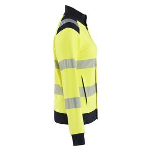 BLAKLADER - 347117623389S Sudadera Multinorm Hi-Vis para Mujer Zip Hi-vis Amarillo/Azul Marino-EAN 7330509891582 ROPA DE TRABAJO DE 2017 - Product Image 4