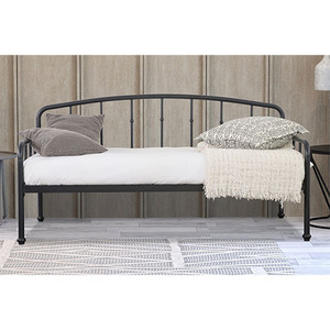 MILFORD Lit de jour simple confortable Design moderne et élégant Stockage de style à la maison Caractéristiques Meubles en métal durables pour chambre à coucher - Product Image 6
