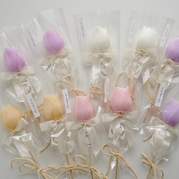Bougies parfumées en cire de soja en forme de tulipe, faites à la main, créatives, pour mariages, fêtes, décoration florale d'intérieur, bougies aromatiques en gros