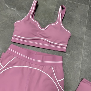 Set Sportivo da Donna in Due Pezzi per Corsa e Yoga, Leggings Fitness, Set di Design di Marca di Lusso, Nuovi Arrivi <span class=keywords><strong>Abbigliamento</strong></span> Femminile, Prodotto di Tendenza - Product Image 4