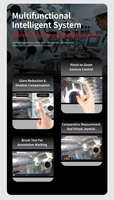 Nuevo Endoscopio Industrial de Tipo Dividido con Pantalla de 8 Pulgadas y Cámara con Rotación de 360 Grados