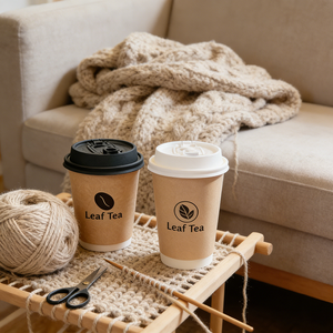 नया डिजाइन अपने स्वयं के पर्यावरण के अनुकूल जैव-अपग्रेडेबल डिस्पोजेबल गुलाबी क्रिसमस लेटेड पेपर कप सेट ढक्कन के लिए कवर - Product Image 3