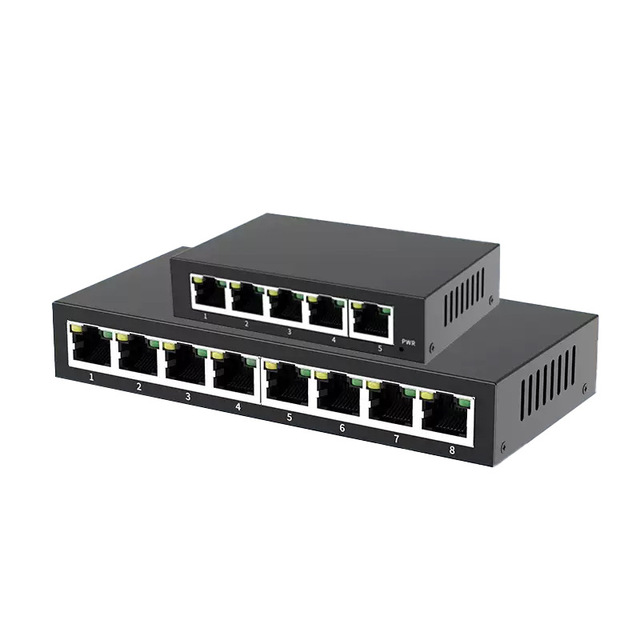 5 Port Gigabit Ethernet Switch 10/100/1000Mbps Unmanaged Network Switch Plug and Play for Home Office Networks