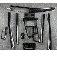 Kit de garnitures intérieures en fibre de carbone véritable style OEM pour BMW F10 F18 Série 5, kit de remplacement complet de l'intérieur