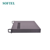 Modulador IP a Analógico Softel 64 en 1, LCD PAL NTSC, para Hoteles, CATV, TV Coaxial
