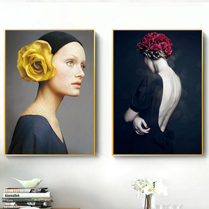 Affiche sur toile de modernisme, image de dos de <span class=keywords><strong>fille</strong></span> nue, mur de <span class=keywords><strong>chambre</strong></span> à coucher, décor d'art à la maison, peinture à l'huile sur toile, affiches et imprimés, photo d'art - Product Image 2