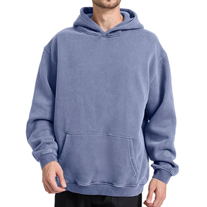 Sweat-shirts personnalisés 100 % coton mélangé pour hommes, poids lourd, manches longues, pour l'hiver et les activités de plein air, faible MOQ, conception OEM - Product Image 1