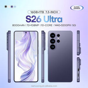 Smartphone S26 Ultra di Qualità Premium, 7.3 Pollici, 16GB+1TB, 5G LTE, Fotocamera 108MP, Deca <span class=keywords><strong>Core</strong></span>, 4K 120Hz, Ricarica Wireless, Dual SIM - Product Image 3