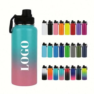 Bouteilles d'eau isothermes en acier inoxydable de 12oz/16oz/18oz/22oz/25oz/32oz/40oz pour boissons chaudes et froides, personnalisables avec logo – Vente en gros - Product Image 1