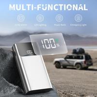 Démarreur de voiture portable avec pinces de sécurité intelligentes, courant de crête 1500A, chargeur de batterie de voiture 10000mAh pour véhicules essence et diesel 12V