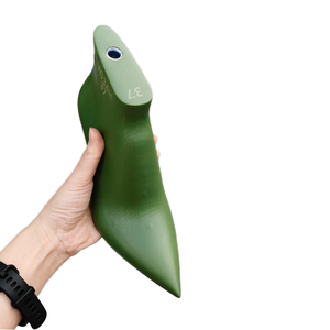 Embauchoirs élégants verts armée pour femmes, en plastique, anti-plis, pour talons fins de 9,5 cm, à bouche peu profonde, avec sangle à boucle - Product Image 4