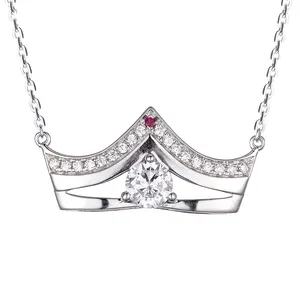 2025 nouveau film couronne diamant collier 30 'diamant rubis collier en <span class=keywords><strong>or</strong></span> 18 carats <span class=keywords><strong>Paris</strong></span> <span class=keywords><strong>d</strong></span>éfilé de mode étoiles amour colliers - Product Image 1