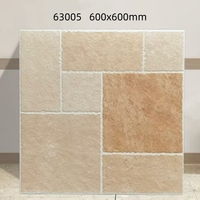 Carrelage de sol en céramique mate Série Pastorale Française 600x600mm, moderne, pour extérieur, villa et centre commercial