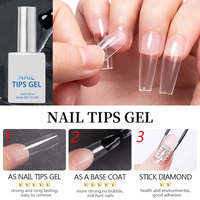 Colle pour patchs d'ongles en gros OEM/ODM, sans douleur, séchage rapide en 3 secondes, zéro stimulation, anti-chute, gel de colle pour ongles