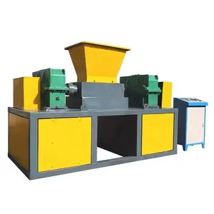 Small recycling plastic shredder double shaft shredder machine price in malaysia