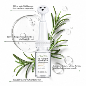 Siero per Capelli con Peptidi Fermentati <span class=keywords><strong>di</strong></span> Rosmarino a Marchio Privato, Essenza per il Cuoio Capelluto, Controllo dell'Oleosità e Aumento del Volume per Capelli Grassi - Product Image 2