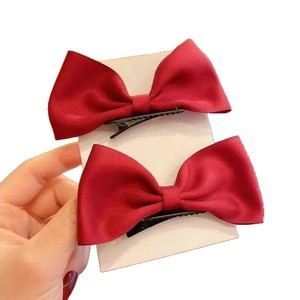 Korean style new 3D <b>bow</b> hair <b>clip</b>, popular online girl hair <b>clip</b> with beaded embellishments, sweet top <b>clip</b> for little girls. - Product Image 5