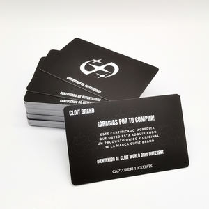 Fabrika özel baskı plastik NFC 13.56Mhz NFC çip ile özgünlük kartı belgesi - Product Image 4