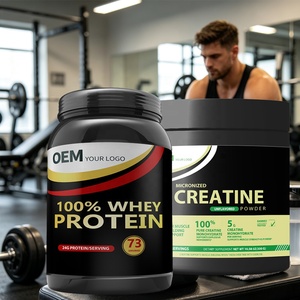 Pack Fitness Marque Blanche OEM - Protéine de Lactosérum de Haute Qualité 24g & Créatine Monohydrate 5g Sans Arôme Prix de Gros - Product Image 1
