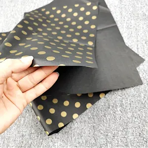 Готовая к отправке черная и Золотая папиросная бумага с голографическим принтом подарочная оберточная бумага для футболки для упаковки фруктов