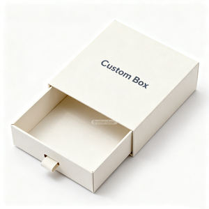 صندوق درج صغير بتصميم مخصص وبمعيار شخصي للتغليف مصنوع يدويًا صندوق درج انزلاقي صلب فاخر للتغليف مع شريط - Product Image 2