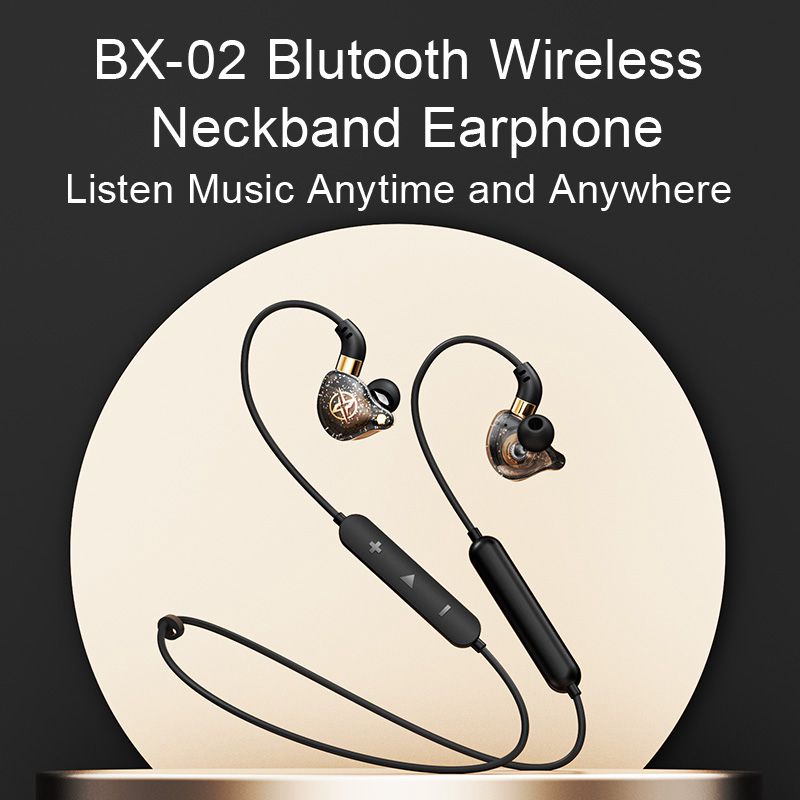 BX-02 Neckband Earphones - Long Working Time & Hifi Sound