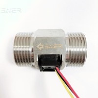 Capteurs de débit d'irrigation SUS304 à solénoïde, type turbine de 1 pouce, capteur de débit d'eau à effet Hall avec sortie d'impulsions