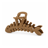 Pinces à cheveux en plastique en forme d'arête de poisson, pinces à cheveux extensibles pour queue de cheval, barrettes à nœud pour la baignade, accessoires pour cheveux pour femmes et filles