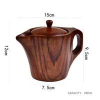 Tasse à café en bois massif naturel Guansen, style américain, origine Hunan
