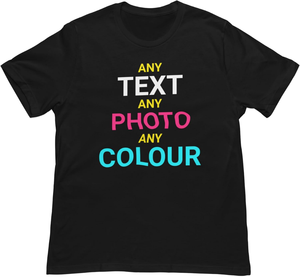 Crafted Memories Personalised Unisex <strong>T</strong>-<strong>Shirt</strong> | Short Sleeve | Printed Text Image | 100% Cotton O-Neck | <strong>Mens</strong> Womens <strong>Funny</strong> - Product Image 5