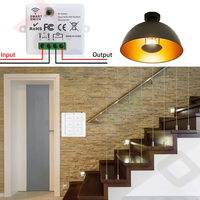 Modul Sensor Pintu Jendela Mini Set Saklar Lampu RF 433MHz 110V 220V 10A Saklar Kontrol Jarak Jauh untuk Otomatisasi Rumah Pintar